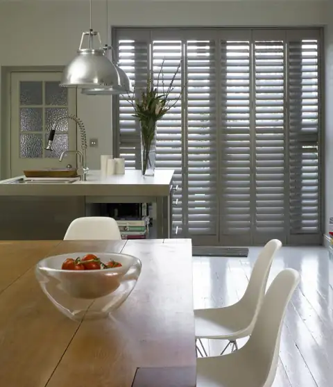 Kitchens with hardwood shutters